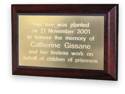 Catherine Gissane Plaque