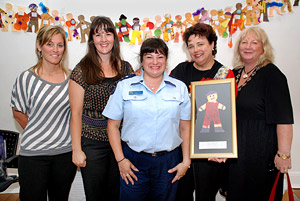 HM Prison Barwon Programs Manager Ms Kate Rodda (second from right) with some of her staff